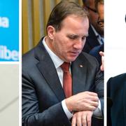 Jan Björklund, Annie Lööf, Stefan Löfven och Jimmie Åkesson.