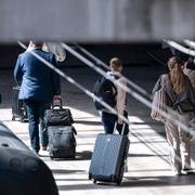 Resenärer på Kastrup/Arkivbild. 
