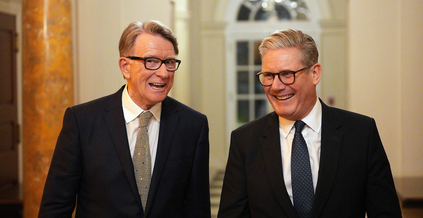 Peter Mandelson och Keir Starmer.