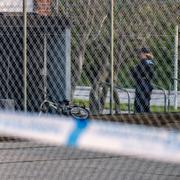 Arkivbild på en polisavspärrning i Malmöstadsdelen Rosengård.