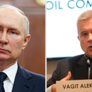 Till vänster: Vagit Alekperov, Lukoils vd. 