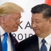 Donald Trump och Xi Jinping. 