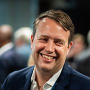 Vegard Søraunet i Aeternum under Oljefondets investeringskonferanse