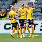 Elfsborg jublar efter 2–0-målet.