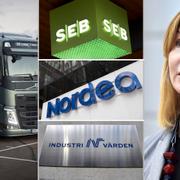 Volvolastbilar, SEB, Nordea, Industrivärden och Investors finansdirektör Helena Saxon.