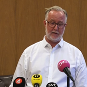 Pehrson under pressträffen