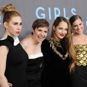 Från vänster: Zosia Mamet, Lena Dunham, Jemima Kirke och Allison Williams från ”Girls” i januari 2013.