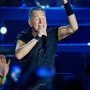 Bruce Springsteen på scen i Köpenhamn under sin turné i somras. 