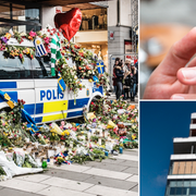 Polishyllning efter terrordådet på Drottninggatan, en rökare och Karolinska.