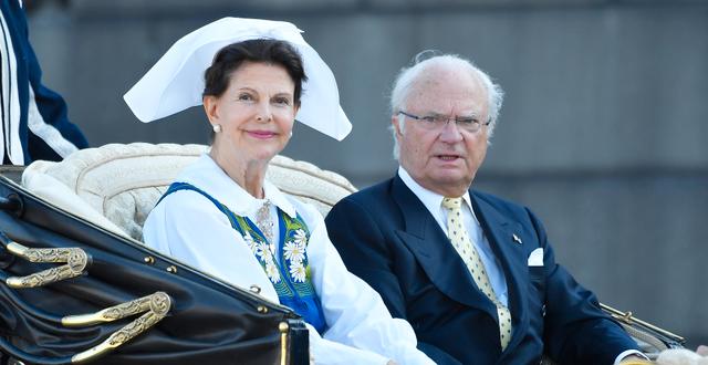 Arkivbild: Drottning Silvia och kung Carl Gustaf.  Karin Törnblom/TT / TT NYHETSBYRÅN