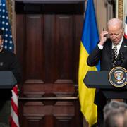 President Joe Biden och Ukrainas president Volodymyr Zelenskyj.