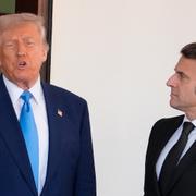 Donald Trump och Emmanuel Macron.