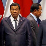 Rodrigo Duterte, Nguyen Xuan Phuc och Vladimir Putin under det pågående Asean-mötet.