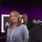 Annie Lööf (C), Stefan Löfven (S)