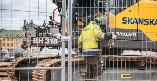 Bland annat hotas nya Slussen av cementbristen, enligt Byggföretagen. Gustaf Månsson/SvD/TT