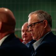 Lars Lagerbäck under norska fotbollsförbundets presskonferens.