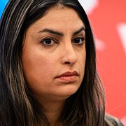 Vänsterledaren Nooshi Dadgostar.