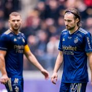 Djurgårdens Jesper Karlström och Kevin Walker. 