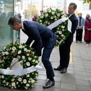 Ulf Kristersson tillsammans med Belgiens premiärminister Alexander De Croo.