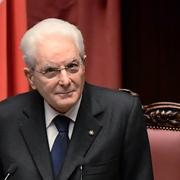 Italiens president  Sergio Mattarella.