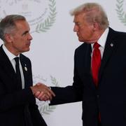 USA:s president Donald Trump och Kanadas premiärminister Mark Carney.