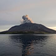 Vulkanen tidigare i april.