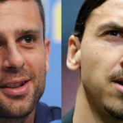 Thiago Motta och Zlatan Ibrahimovic