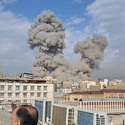 En explosion i Teheran under söndagen.
