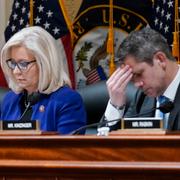 Liz Cheney och Adam Kinzinger i den särskilda kommittén som utredde stormningen.