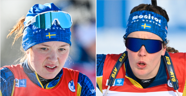 Linn Persson och Elvira Öberg. TT