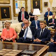 Europeiska ledare i Vita huset i augusti.