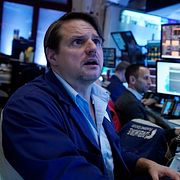 Investerare på Wall Street. Arkivbild.