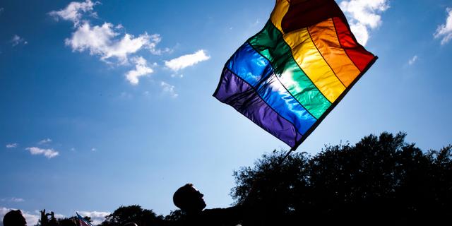 Prideflagga/Illustrationsbild Olafur Steinar Gestsson / TT NYHETSBYRÅN