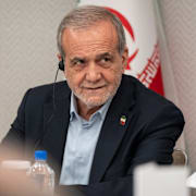 Masoud Pezeshkian, Irans president. 