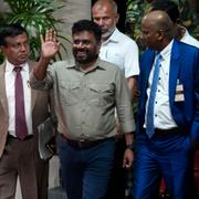 Anura Kumara Dissanayake kort efter att han vunnit presidentvalet i slutet av september. 