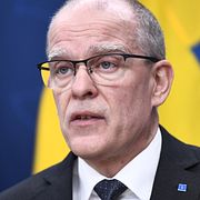 Ingemar Kihlström (KD), under en pressträff i vintras.