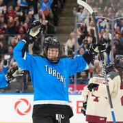 Torontos Hannah Miller under fredagens match mot Montreal. 