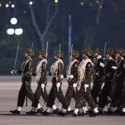 Militärövning i Myanmar.