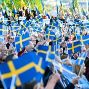 Nationaldagsfirande på skansen 2023.