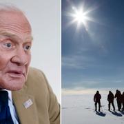 Buzz Aldrin (2013)/Sydpolen (arkivbild från 2011)