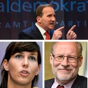 Stefan Löfven, Johan Linander, Nina Larsson, Stefan Attefall och Hans Wallmark.