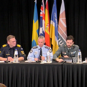 Skärmdump från Europols pressträff.