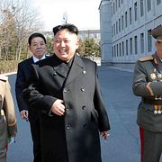 Kim Jong-un på Kim Il-sung-universitetet i Pyongyang.