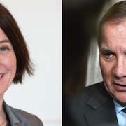 Emma Lennartsson och Stefan Löfven, arkivbild.