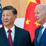 Kinas president Xi Jinping och USA:s Joe Biden. 