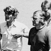 Journalisterna Jan Kuiper,  Koos Koster, Joop Willemsen och Hans ter Laag några dagar före sin död.