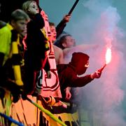 Elfsborgs supportrar i samband med matchen mot AS Roma. 