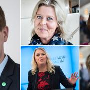 Gustav Fridolin, Camilla Waltersson Grönvall, Ulrika Carlsson, Lena Hallengren och Annika Eclund.