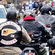 En tysk gren av mc-gänget Hells Angels. Arkivbild.