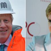 Boris Johnson och Nicola Sturgeon. 